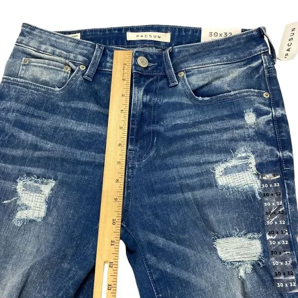Pacsun Stacked Skinny Comfort Stretch Ripped JeansMen’s30x32 New MSRP: $ 54